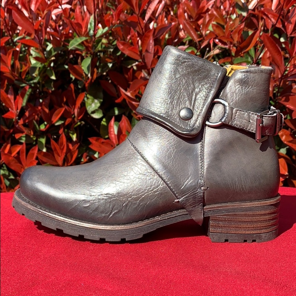 Jafa 492 Graphite Cuffed Ankle Boots Size 38